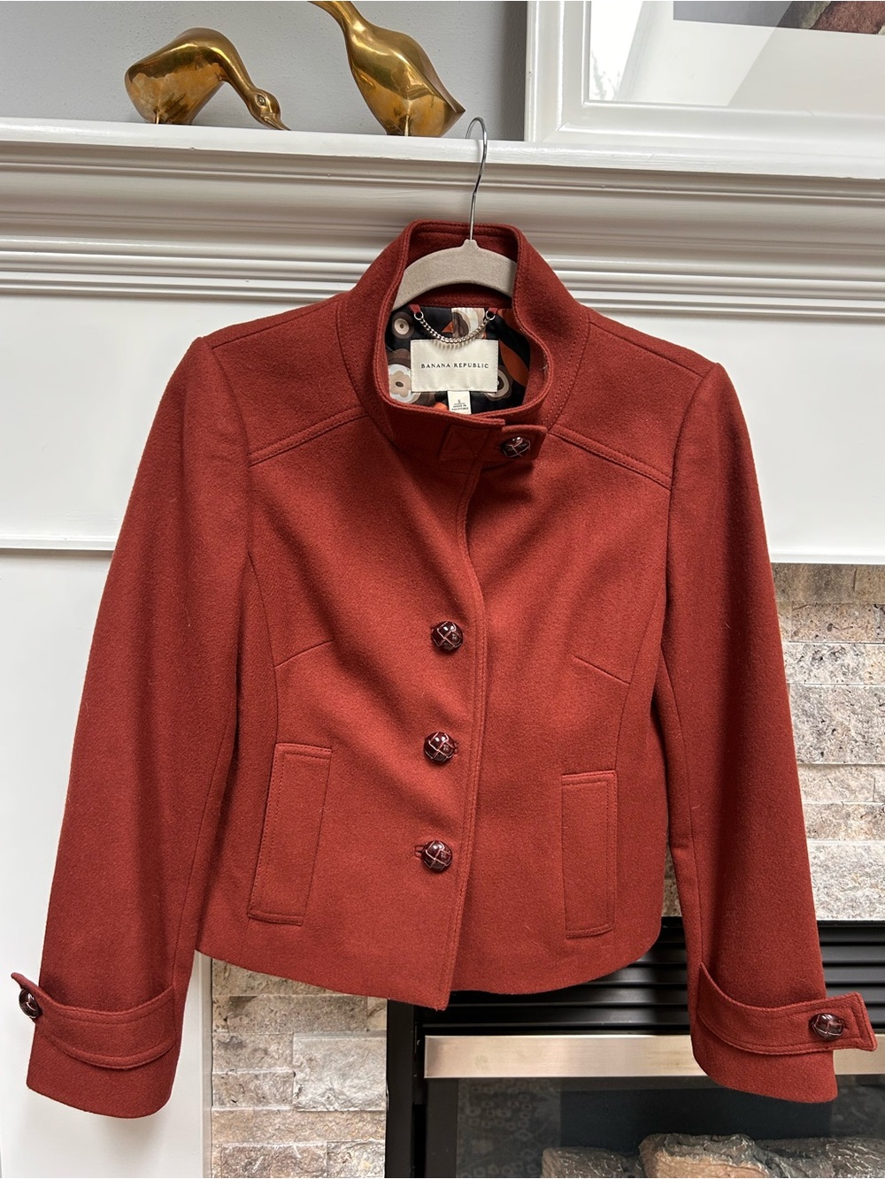 Lovely wool rust colored Banana Republic jacket/blazer